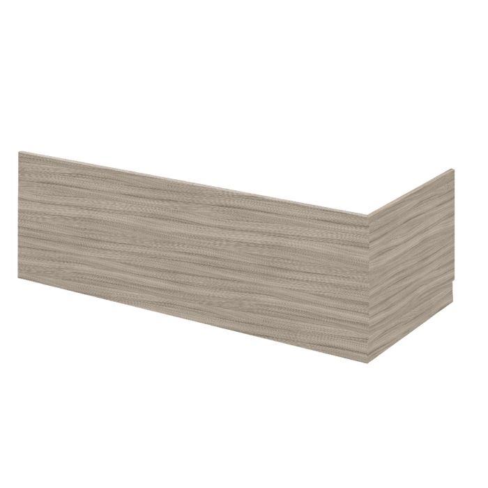 Dezine Driftwood 1700mm Bath Panel with Plinth