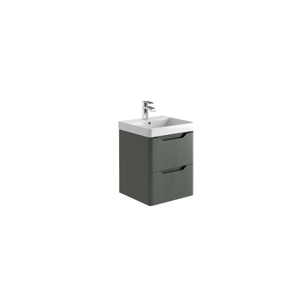 Dezine Kale 500mm Anthracite Stort Hung Vanity Unit