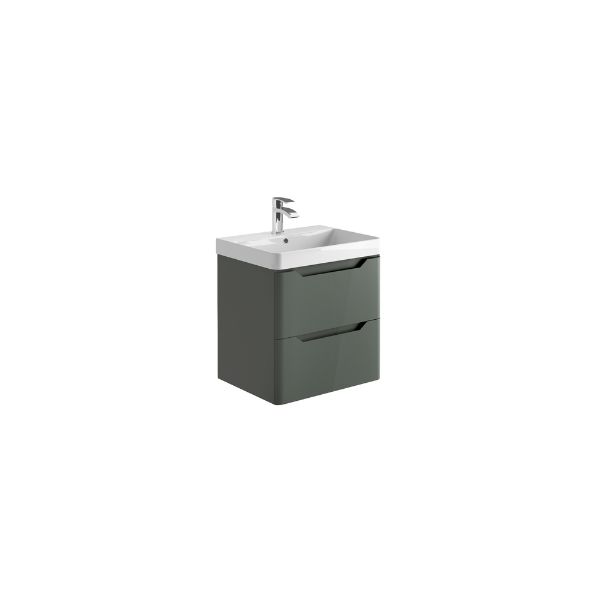 Dezine Kale 600mm Anthracite Stort Hung Vanity Unit