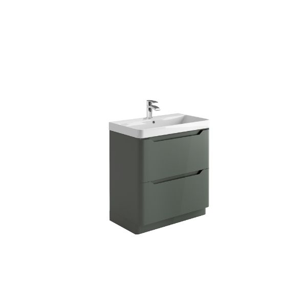 Dezine Kale 800mm Anthracite Floorstanding Vanity Unit