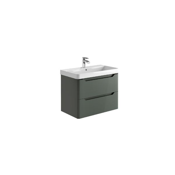 Dezine Kale 800mm Anthracite Stort Hung Vanity Unit