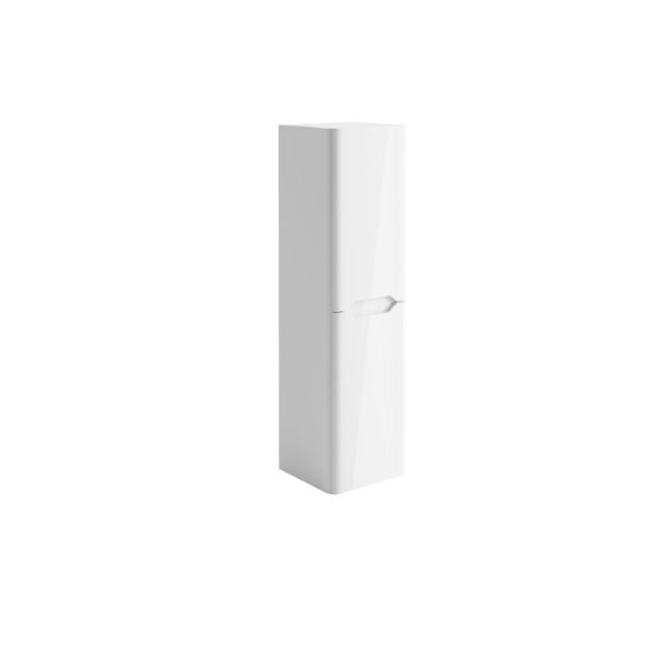 Dezine Kale 300mm Gloss White Tall Storage Unit