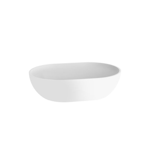 Dezine Liddel 560mm Counter Top Basin - Matt White