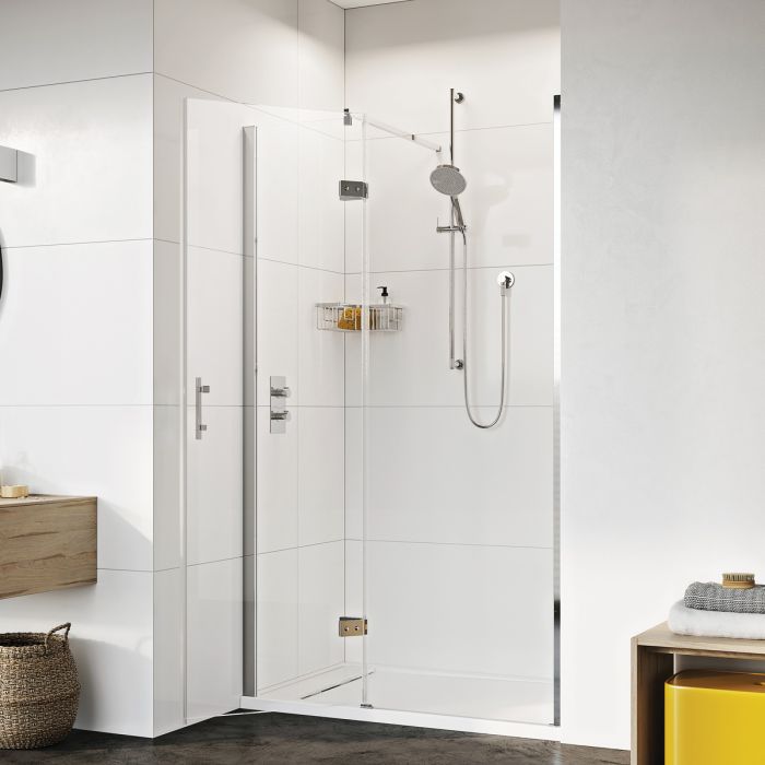 Dezine Pro 8 1200mm Frameless 8mm Hinged Shower Door