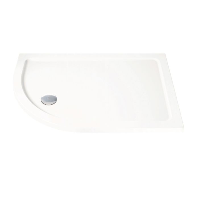 Dezine 900 x 760mm Offset Quadrant, LH Shower Tray