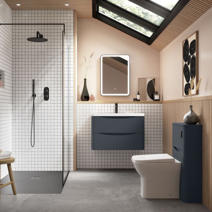 Dezine Derwent 550mm Satin Anthracite WC Unit