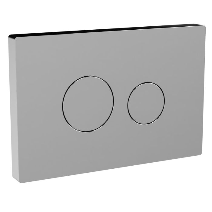 Dezine Chrome Dual Flush Plate