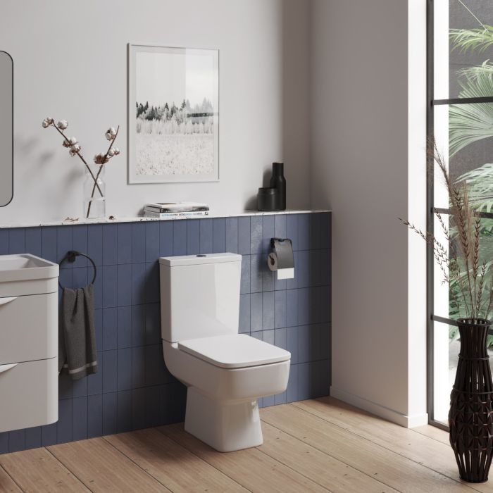 Dezine Kelvin Close Coupled Toilet with Soft Close Seat