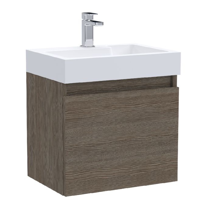 Dezine Ithon 500mm Grey Avola Stort Hung Vanity Unit