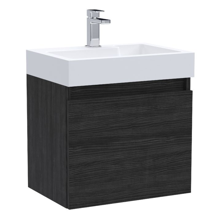 Dezine Ithon 500mm Hacienda Black Stort Hung Vanity Unit