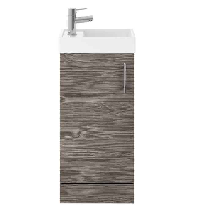 Dezine Zernara 400mm Grey Avola Floor Standing Vanity Unit