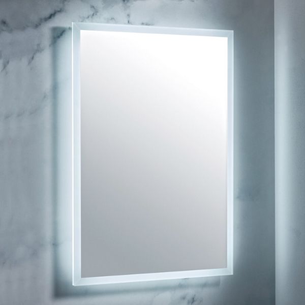 Dezine Leach Led Mirror With Demister Pad And Shaver Socket - 500mm X700mm