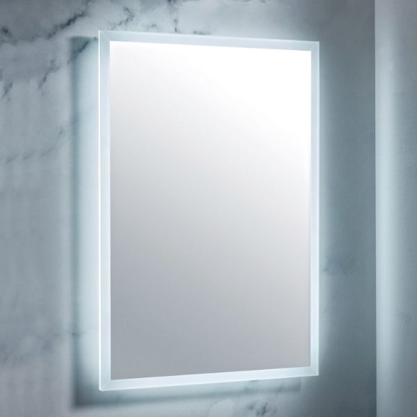 Dezine Leach Led Mirror With Demister Pad And Shaver Socket - 600mm X800mm