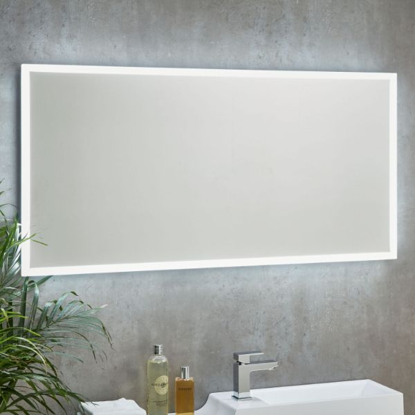 Dezine Leach Led Mirror With Demister Pad And Shaver Socket - 1200mm X600mm