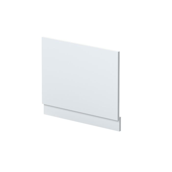 Dezine Satin White 700mm Bath End Panel with Plinth