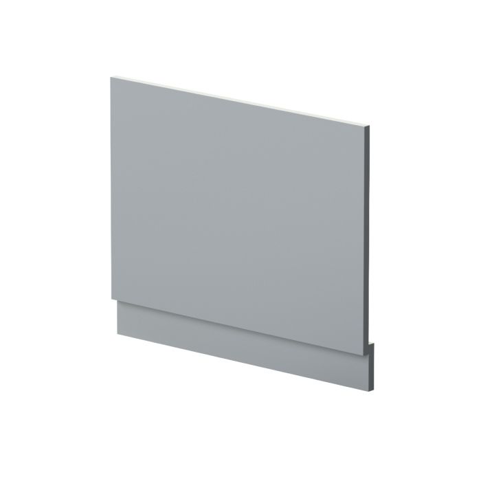 Dezine Satin Grey 700mm Bath End Panel with Plinth