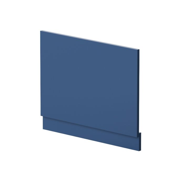 Dezine Satin Blue 700mm Bath End Panel with Plinth