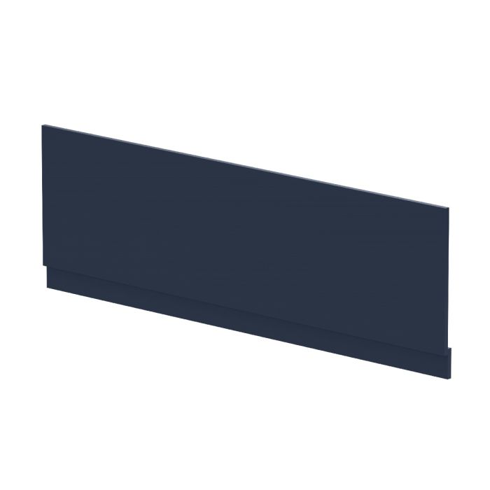 Dezine Satin Nu Blue 1700mm Bath Panel with Plinth