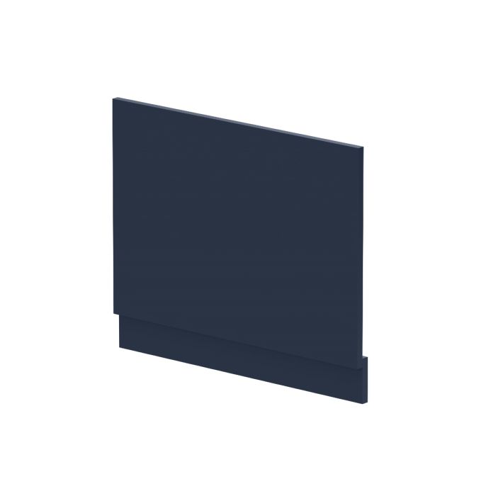 Dezine Satin Nu Blue 700mm Bath End Panel with Plinth