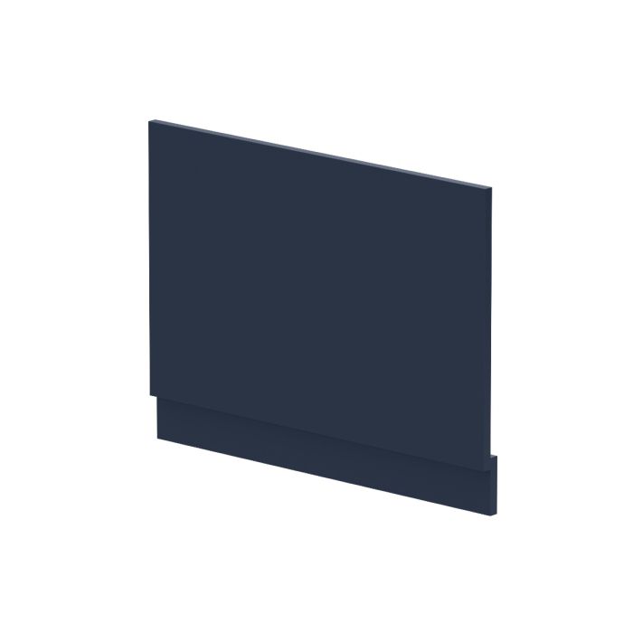 Dezine Satin Nu Blue 750mm Bath End Panel with Plinth