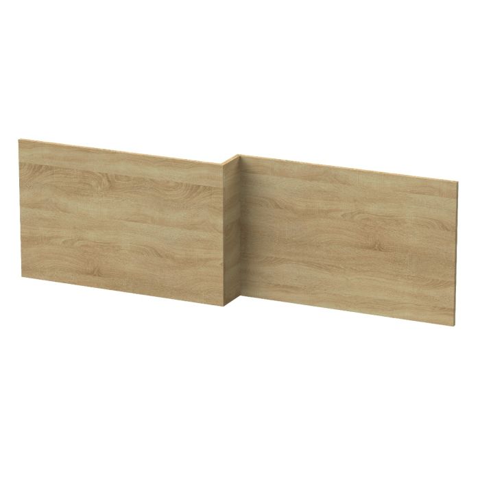 Dezine Natural Oak 1700mm L Shaped Bath Panel