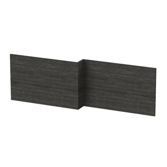 Dezine Hacienda Black 1700mm L Shaped Bath Panel