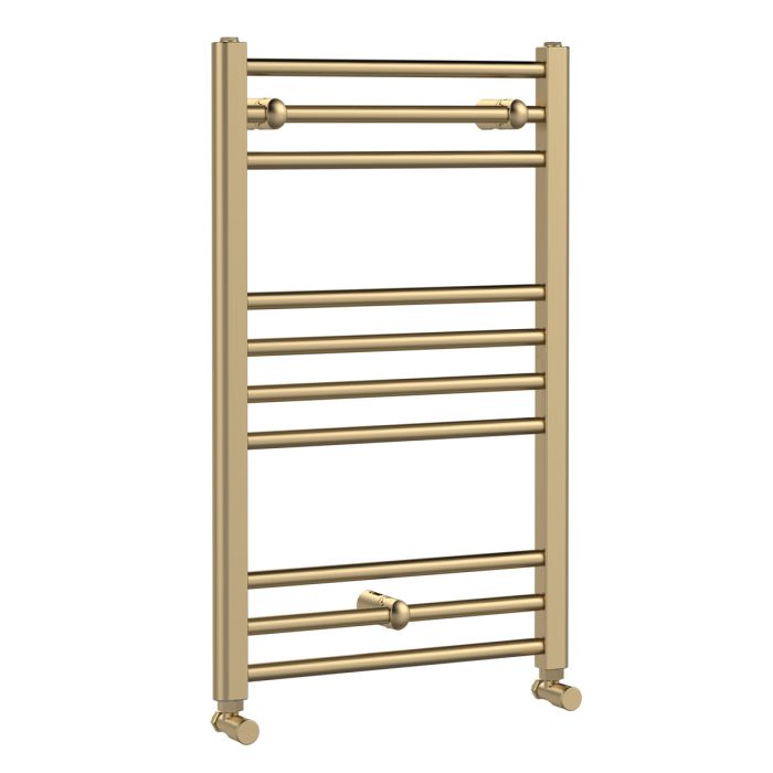 Dezine Bollin Brass 800 x 500mm Towel Rail