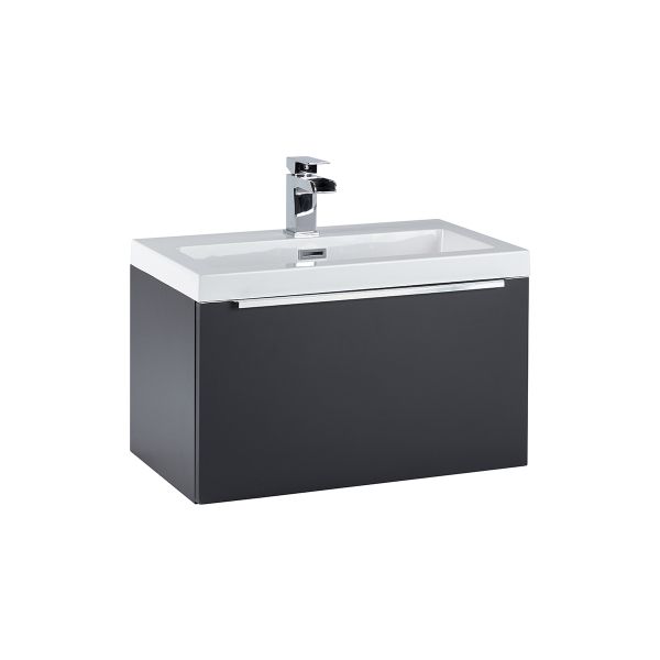 Dezine Balder 600mm Matt Grey Stort Hung Vanity Unit