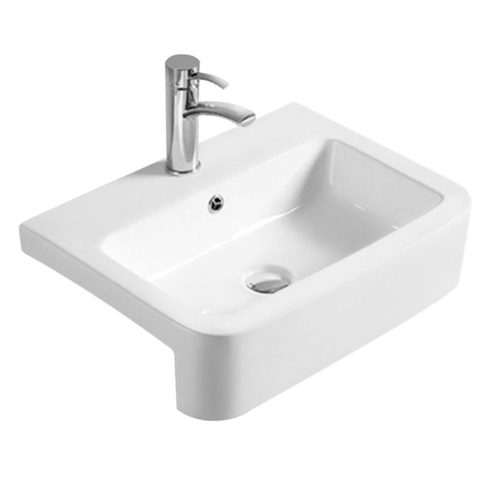 Dezine Ogmore 570mm Semi Recessed Basin