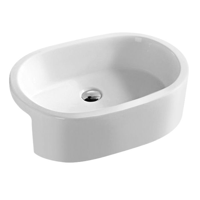 Dezine Avon 570mm Semi Recessed Basin