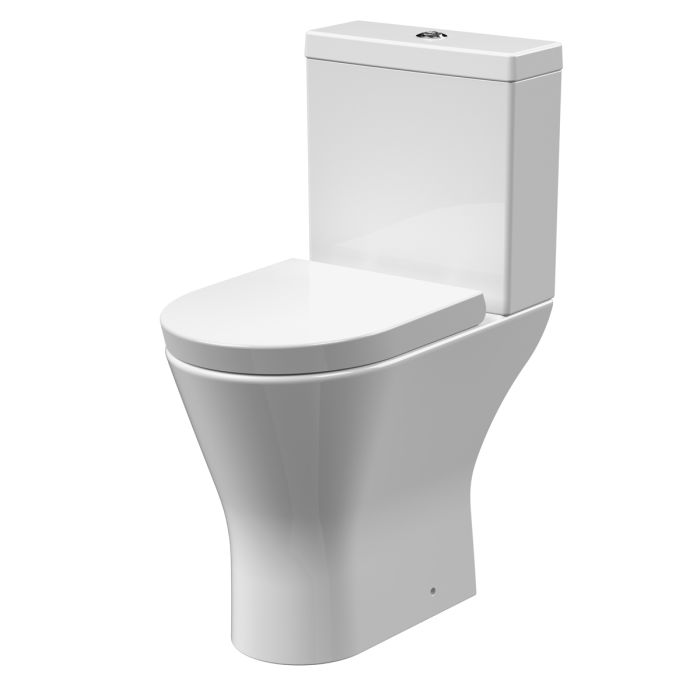 Dezine Alton Comfort Height Close Coupled Toilet with Soft Close Seat