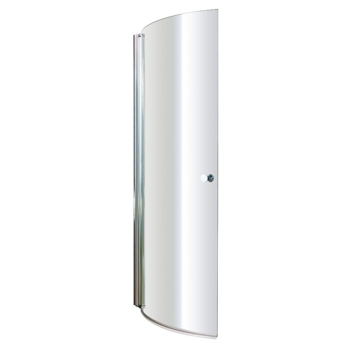 Dezine 6mm P Shaped Shower Bath Screen with Knob