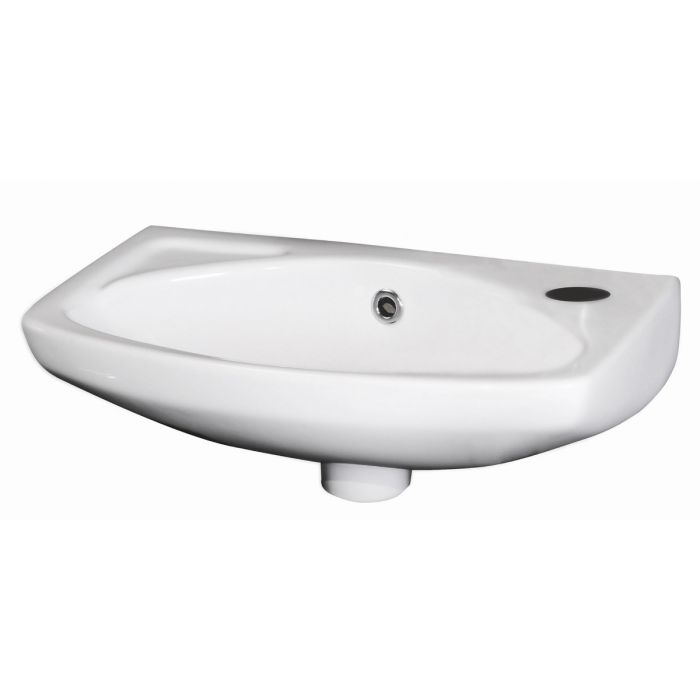 Dezine 450mm Right Hand Wall Hung Basin