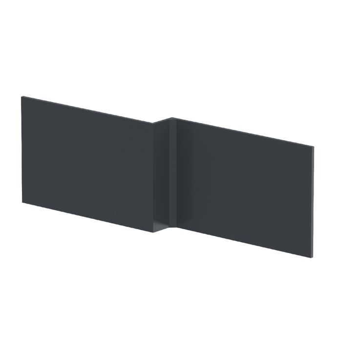 Dezine Satin Anthracite 1700mm L Shaped Bath Panel