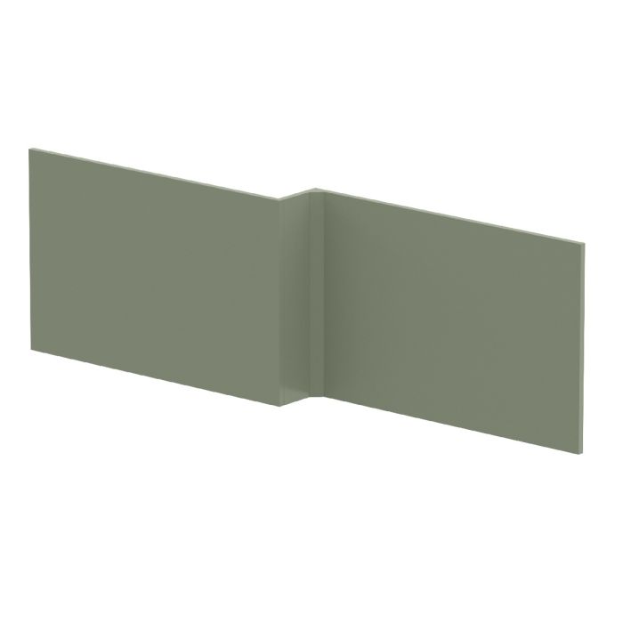 Dezine Satin Green 1700mm L Shaped Bath Panel