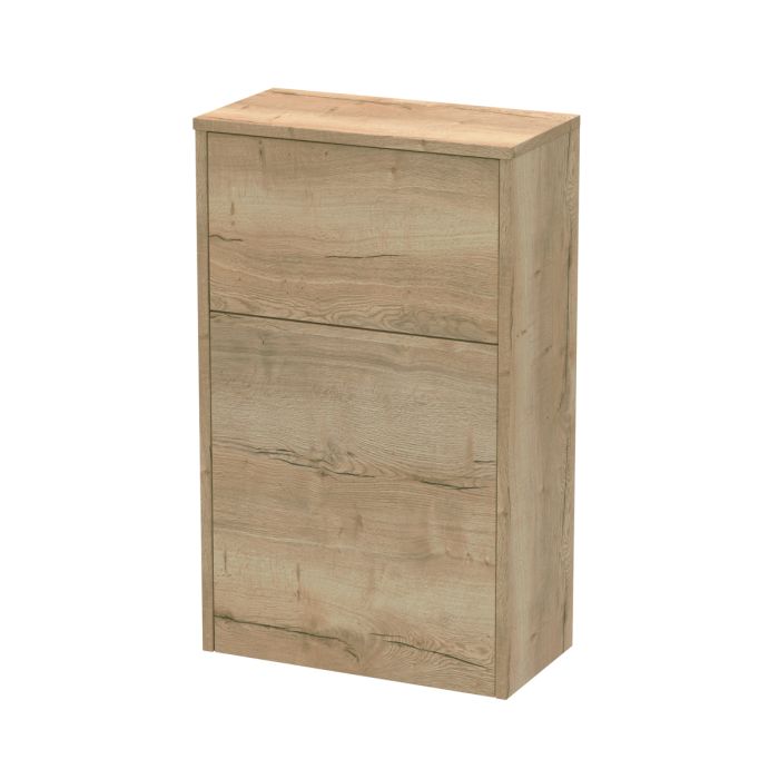 Dezine Almond 500mm Oak Woodgrain WC Unit