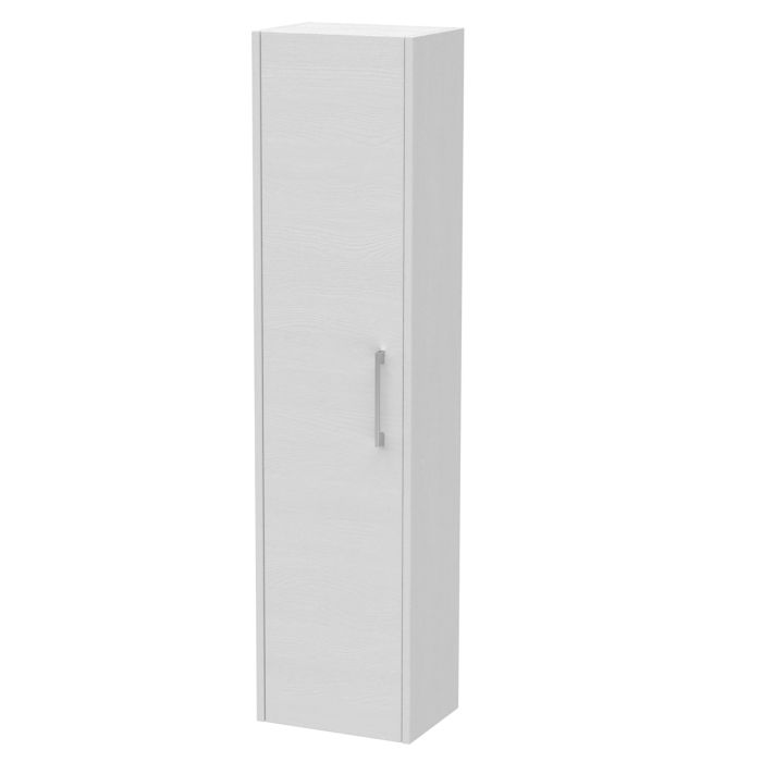 Dezine Almond 350mm White Woodgrain Tall Unit