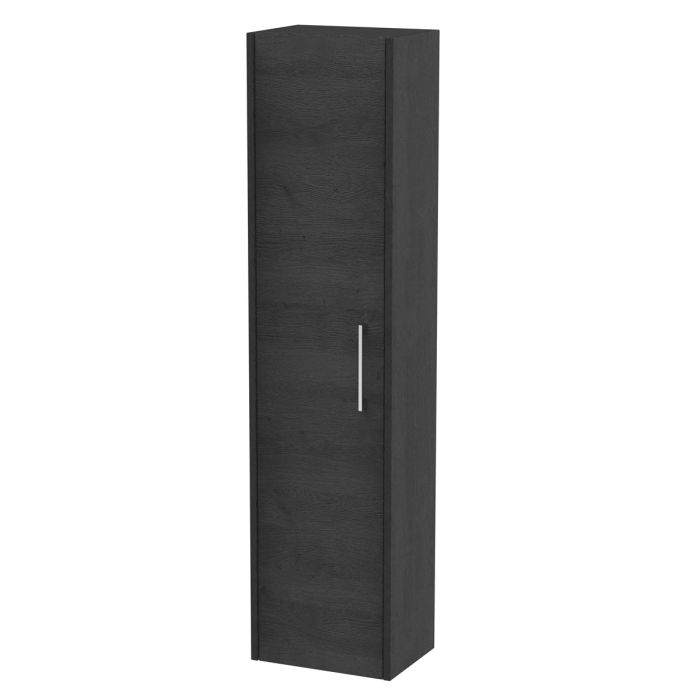 Dezine Almond 350mm Graphite Woodgrain Tall Unit