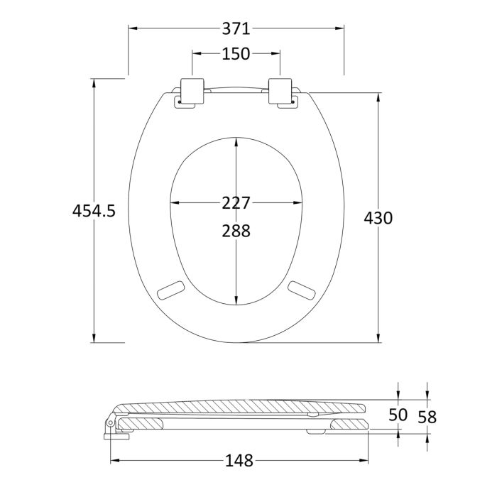 Dezine Rhone Pro White Toilet Seat