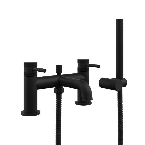 Dezine Pennar 7 Matt Black Bath Shower Mixer