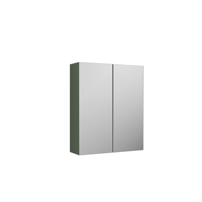 Dezine Avon 2 600mm Satin Green Mirror Unit