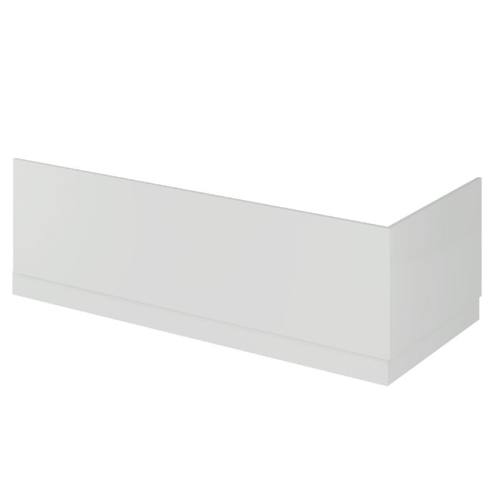 Dezine Light Gloss Grey 700mm Bath End Panel with Plinth