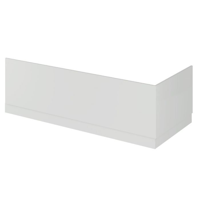 Dezine Light Gloss Grey 750mm Bath End Panel with Plinth