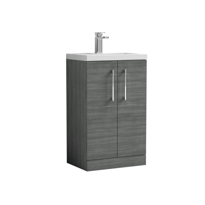 Dezine Avon 2 500mm Anthracite Floor Standing Vanity Unit