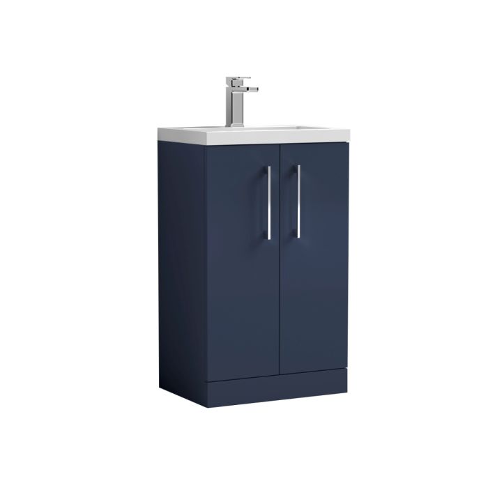 Dezine Avon 2 500mm Nu Blue Floor Standing Vanity Unit