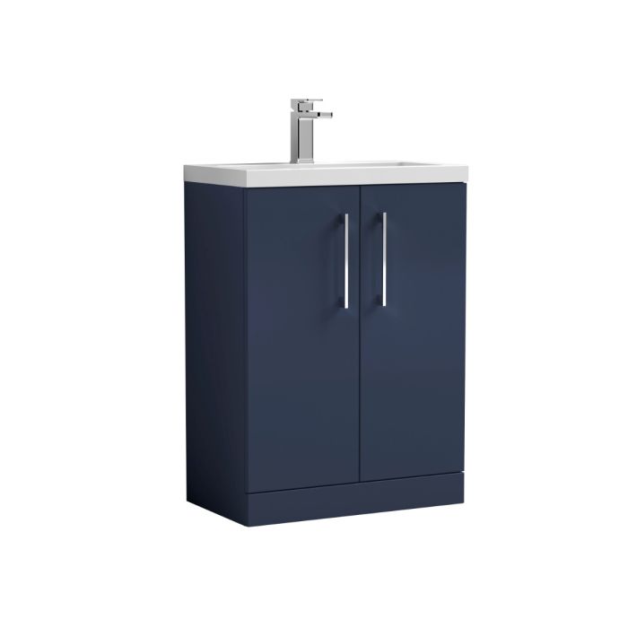 Dezine Avon 2 600mm Nu Blue Floor Standing Vanity Unit