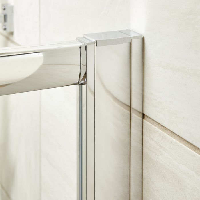 Dezine Chrome Extension Profile for 8mm Shower Doors