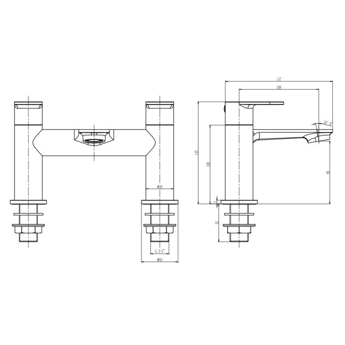 Dezine Parana Bath Filler