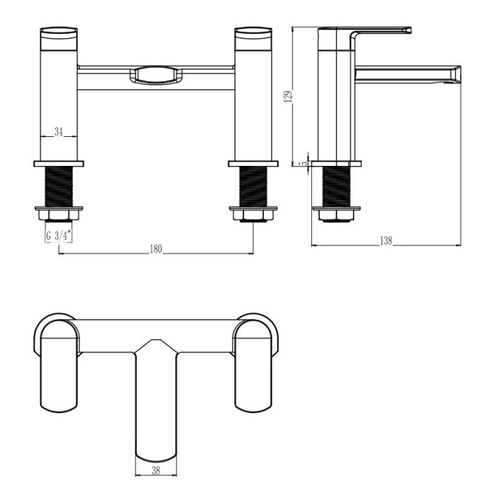 Dezine Blythea Bath Filler