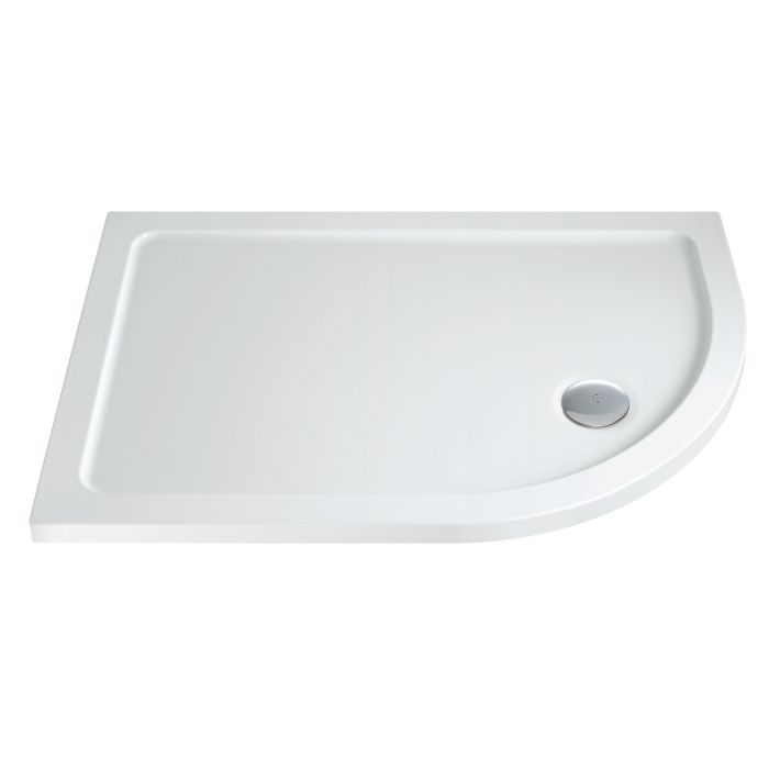 Dezine 900 x 760mm Offset Quadrant, RH Shower Tray